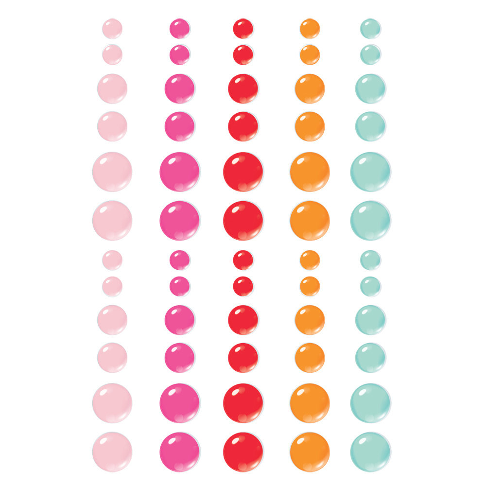 Simple Stories Heart Eyes Enamel Dots (SIS19423) (DISCONTINUED)