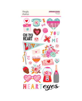 Simple Stories Heart Eyes Chipboard Stickers (SIS19416) (DISCONTINUED)