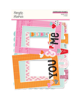 Simple Stories Heart Eyes Chipboard Frames (SIS19420) (DISCONTINUED)