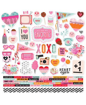 Simple Stories Heart Eyes Cardstock Stickers (SIS19401) (DISCONTINUED)