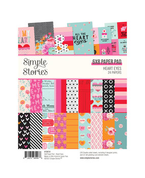 Simple Stories Heart Eyes 6x8 Inch Paper Pad (SIS19414) (DISCONTINUED)