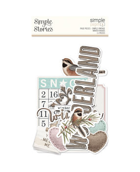 Simple Stories Simple Pages Pieces Simple Vintage Winter Woods (SIS19133) (DISCONTINUED)