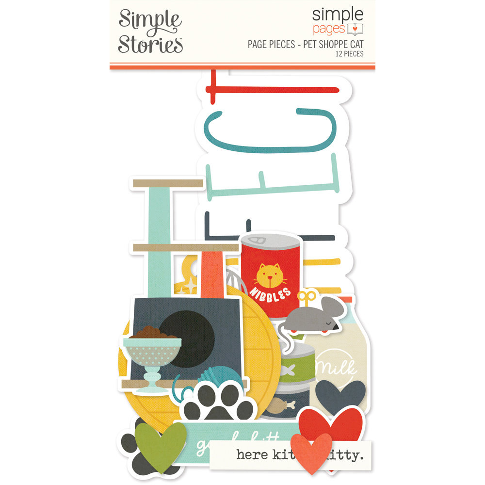 Simple Stories Simple Pages Pieces Pet Shoppe Cat (SIS19243) (DISCONTINUED)