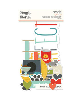 Simple Stories Simple Pages Pieces Pet Shoppe Cat (SIS19243) (DISCONTINUED)