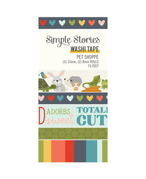 Simple Stories Pet Shoppe Washi Tape (SIS19214) (DISCONTINUED)