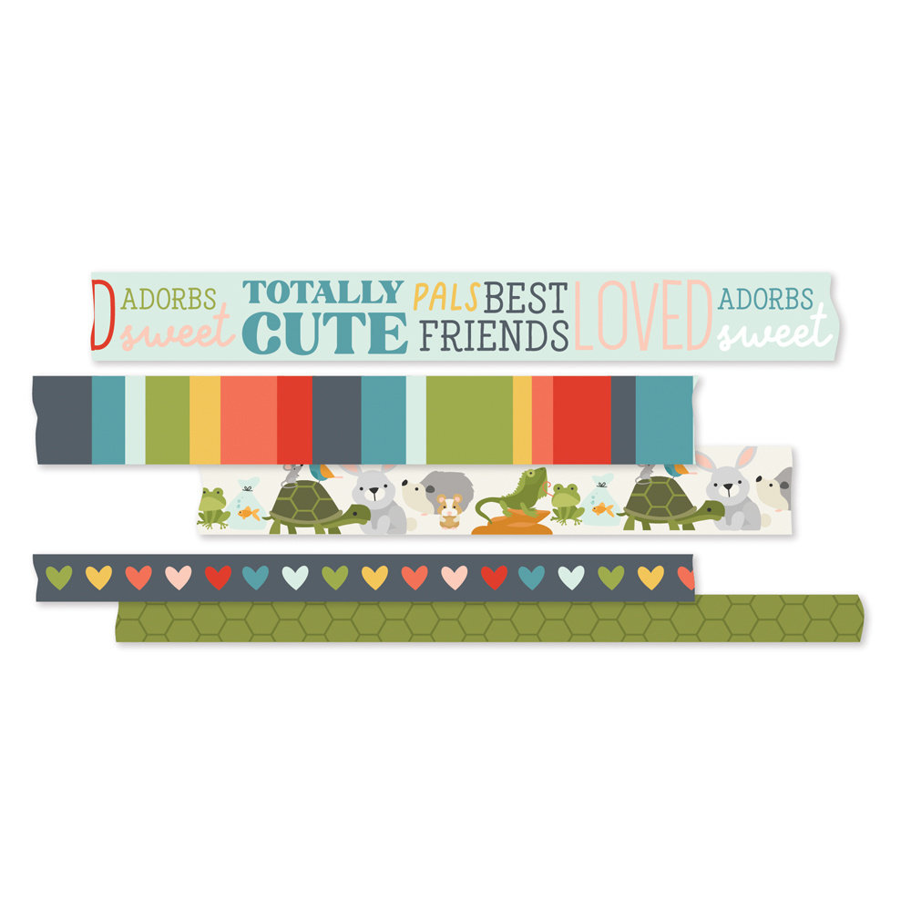 Simple Stories Pet Shoppe Washi Tape (SIS19214) (DISCONTINUED)