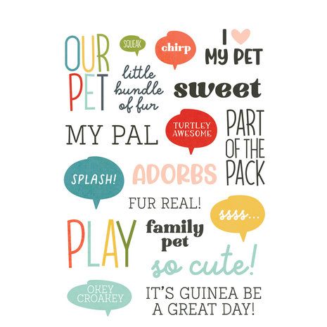 Simple Stories Pet Shoppe Sticker Book (SIS19210) (DISCONTINUED)