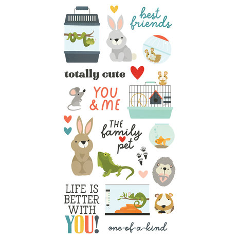 Simple Stories Pet Shoppe Foam Stickers (SIS19211) (DISCONTINUED)