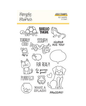 Simple Stories Pet Shoppe Clear Stamps (SIS19208) (DISCONTINUED)