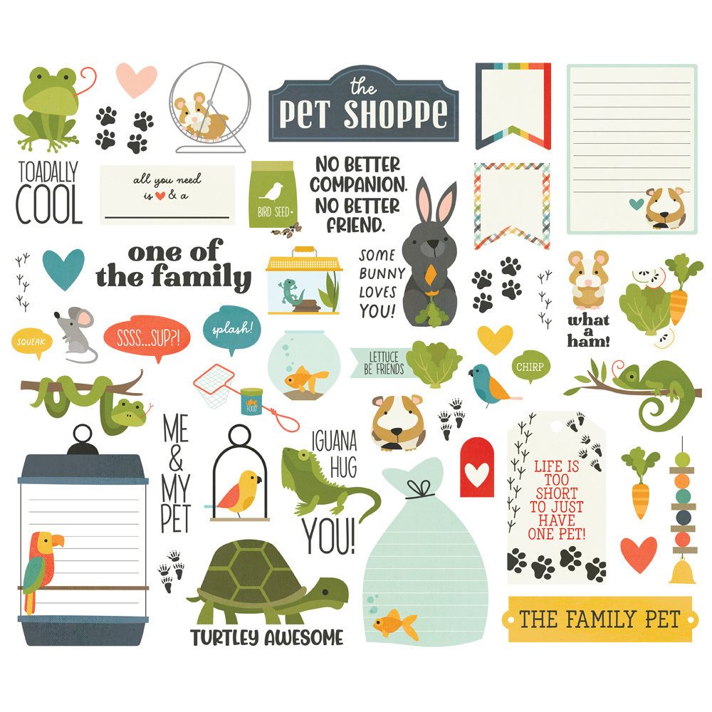Simple Stories Pet Shoppe Bits & Pieces (SIS19209) (OUTLET)