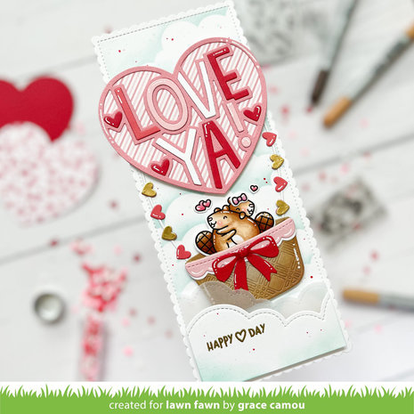 Lawn Fawn Giant Outlined Love Ya Lawn Cuts (LF3020) (OUTLET) Lawn Fawn Giant Outlined Love Ya Lawn Cuts (LF3020) (OUTLET)