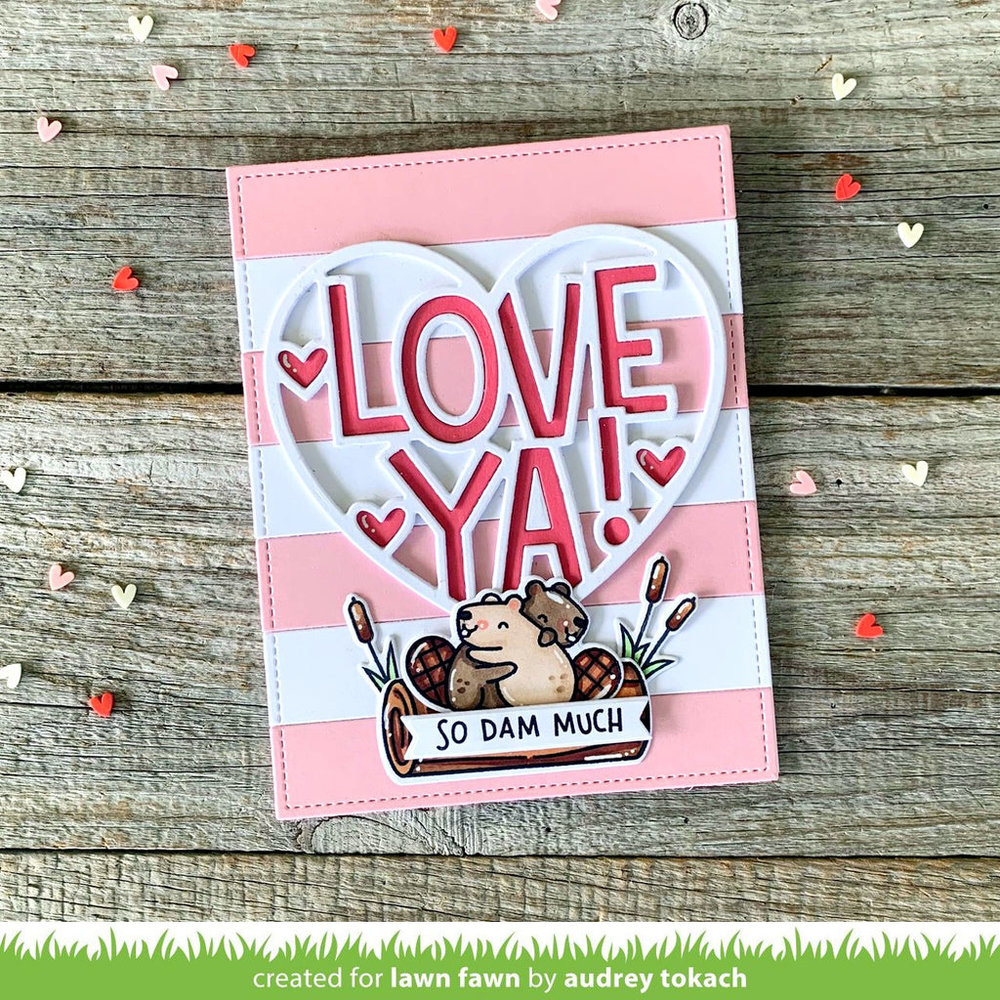 Lawn Fawn Giant Outlined Love Ya Lawn Cuts (LF3020) (OUTLET) Lawn Fawn Giant Outlined Love Ya Lawn Cuts (LF3020) (OUTLET)