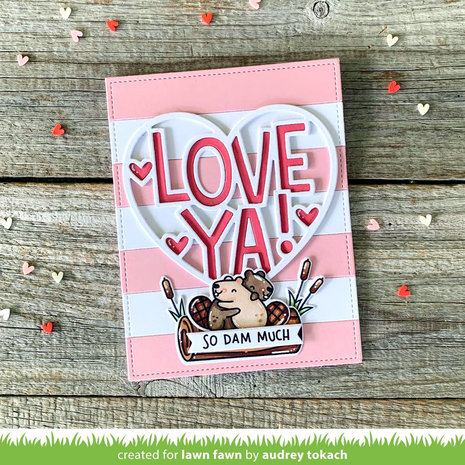 Lawn Fawn Giant Outlined Love Ya Lawn Cuts (LF3020) (OUTLET) Lawn Fawn Giant Outlined Love Ya Lawn Cuts (LF3020) (OUTLET)