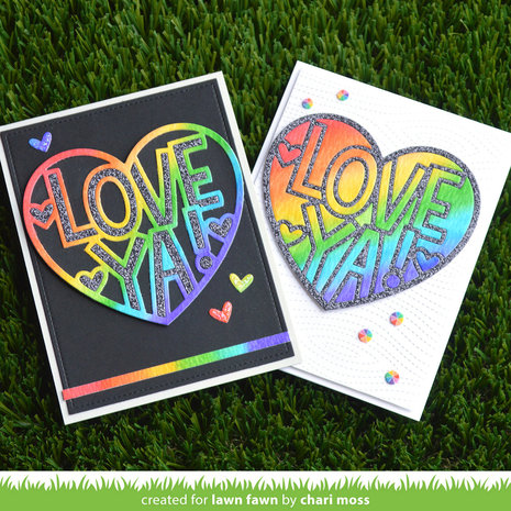 Lawn Fawn Giant Outlined Love Ya Lawn Cuts (LF3020) (OUTLET) Lawn Fawn Giant Outlined Love Ya Lawn Cuts (LF3020) (OUTLET)