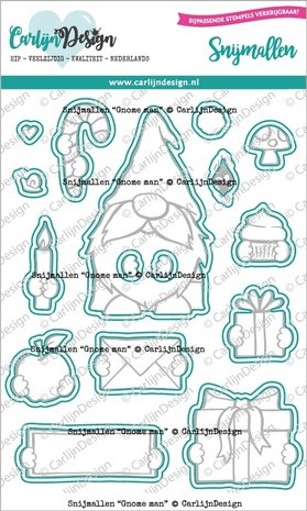 CarlijnDesign Dies Gnome Man (CDSN-0198) (DISCONTINUED) CarlijnDesign Dies Gnome Man (CDSN-0198) (DISCONTINUED)