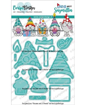CarlijnDesign Dies Gnome Set 2 Party (CDSN-0196) (DISCONTINUED)