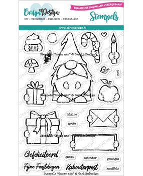 CarlijnDesign Stempels Gnome Man (CDST-0092) (OUTLET)