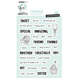 Creative Craftlab Friendz Clear Stamps Special Friend ENG (CCL-FR-STAMP337) (OUTLET)
