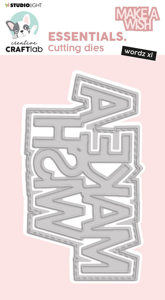 Creative Craftlab Essentials Cutting Dies Wordz XL Make a Wish (CCL-ES-CD470) (OUTLET)