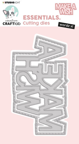 Creative Craftlab Essentials Cutting Dies Wordz XL Make a Wish (CCL-ES-CD470) (OUTLET)