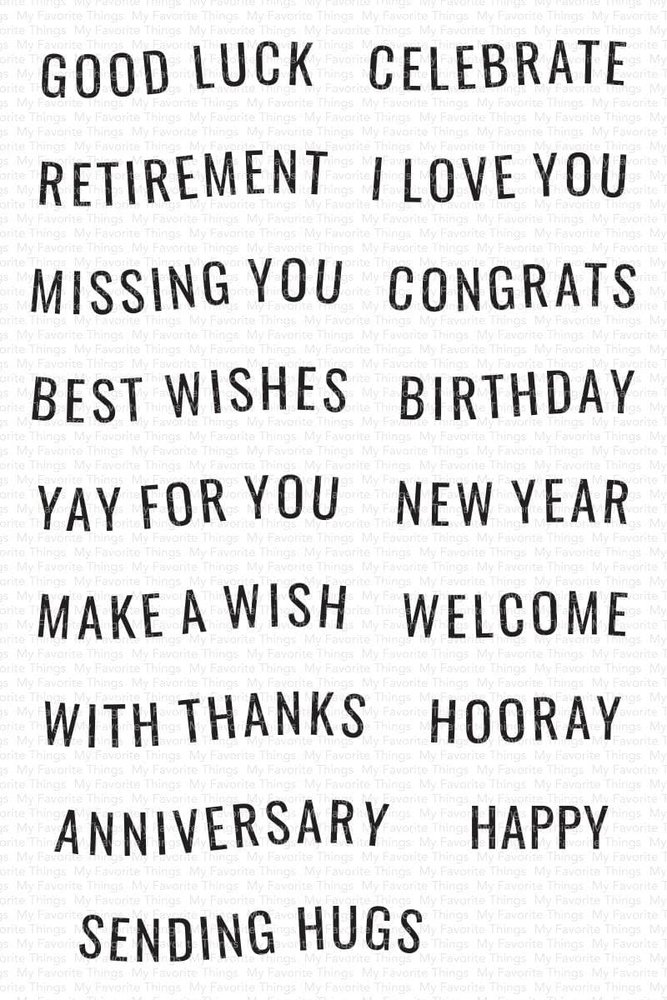 My Favorite Things Banner Day Celebrations Clear Stamps (CS-745) (OUTLET)
