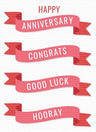 My Favorite Things Banner Day Celebrations Clear Stamps (CS-745) (OUTLET)