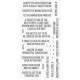 My Favorite Things Champagne Sentiments Clear Stamps (CS-742) (OUTLET)