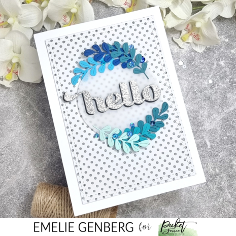 Picket Fence Studios A Whole Lot of Polka Dots 6x8 Inch Stencil (SC-355) (OUTLET)