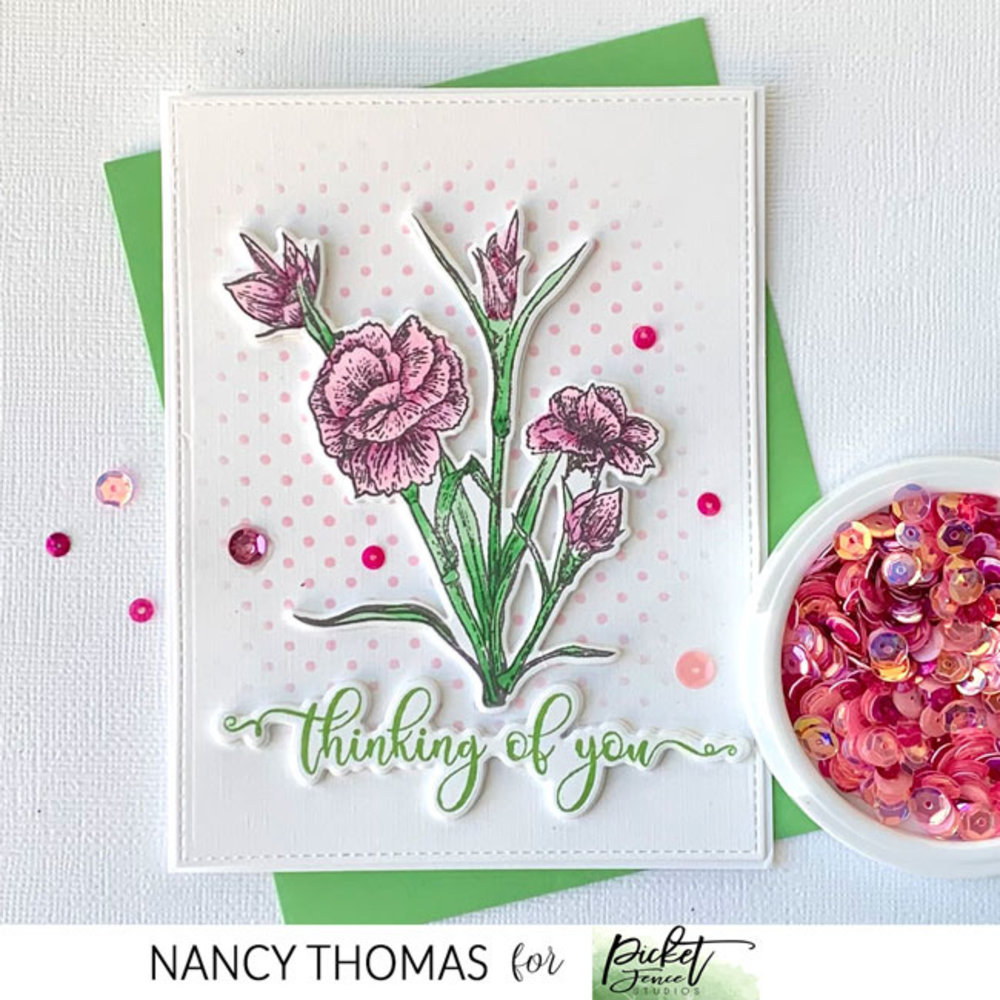 Picket Fence Studios A Whole Lot of Polka Dots 6x8 Inch Stencil (SC-355) (OUTLET)