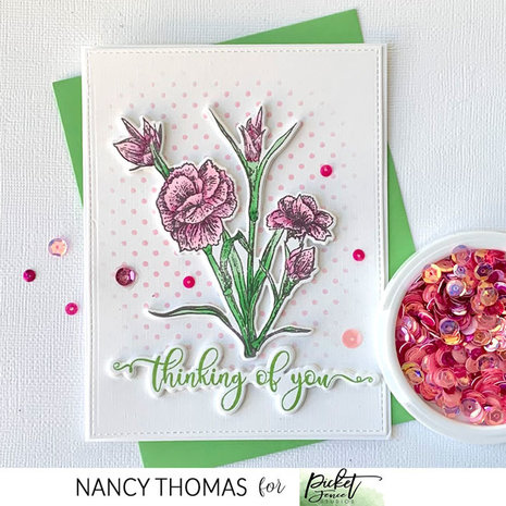 Picket Fence Studios A Whole Lot of Polka Dots 6x8 Inch Stencil (SC-355) (OUTLET)