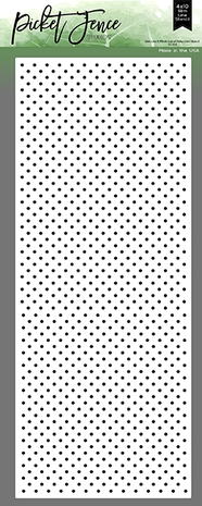 Picket Fence Studios Slim Line A Whole Lot of Polka Dots 4x10 Inch Stencil (SC-354) (OUTLET) Picket Fence Studios Slim Line A Whole Lot of Polka Dots 4x10 Inch Stencil (SC-354) (OUTLET)