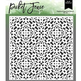 Picket Fence Studios Trapezoid Spiral 6x6 Inch Stencil (SC-351) (OUTLET)