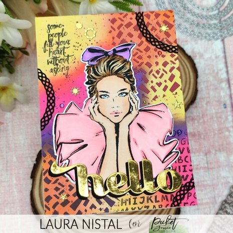 Picket Fence Studios Trapezoid Spiral 6x6 Inch Stencil (SC-351) (OUTLET)