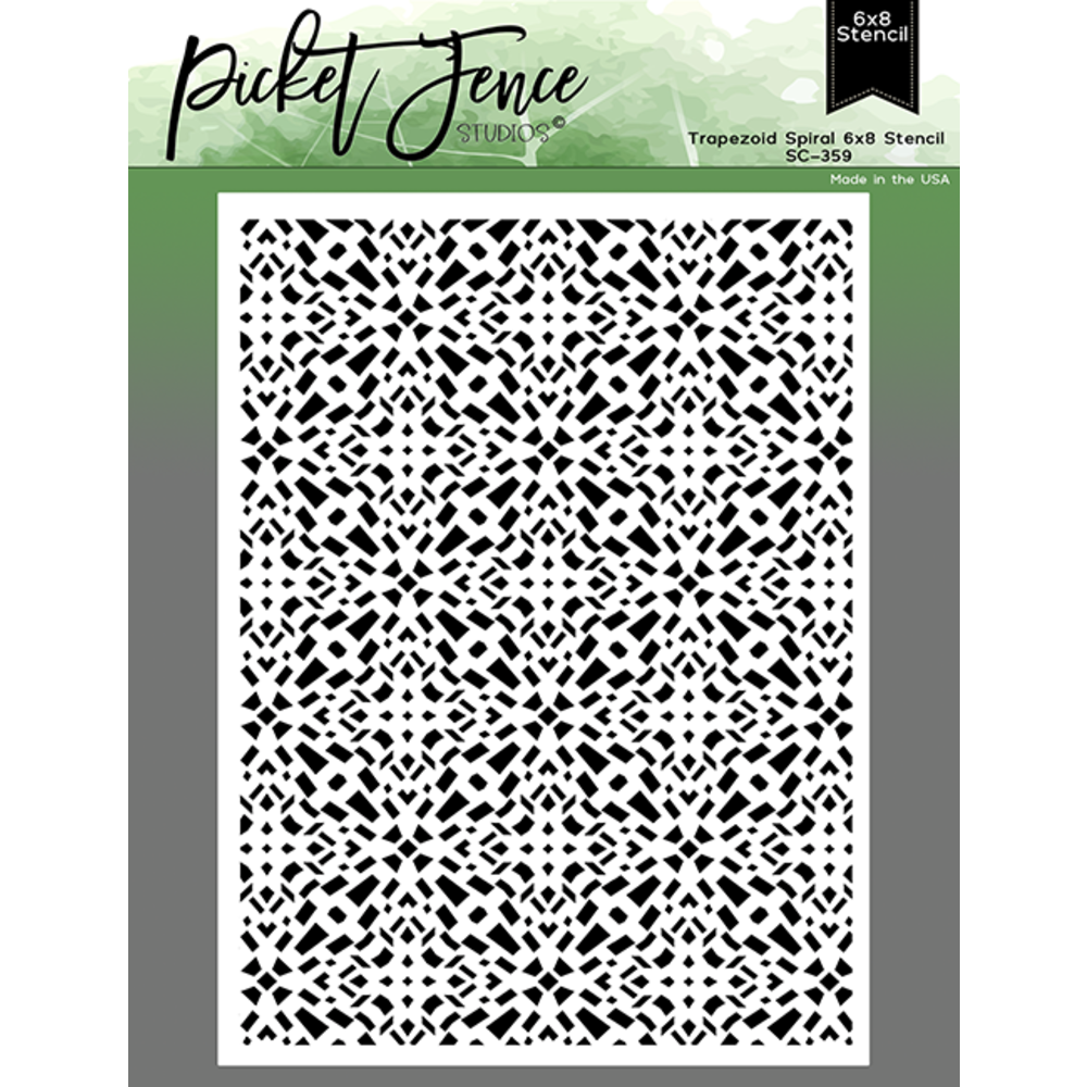 Trapezoid Spiral 6x8 Inch Stencil SC 359 Craftlines B V trapezoid-spiral-6x8-inch-stencil-sc-359-craftlines-b-v