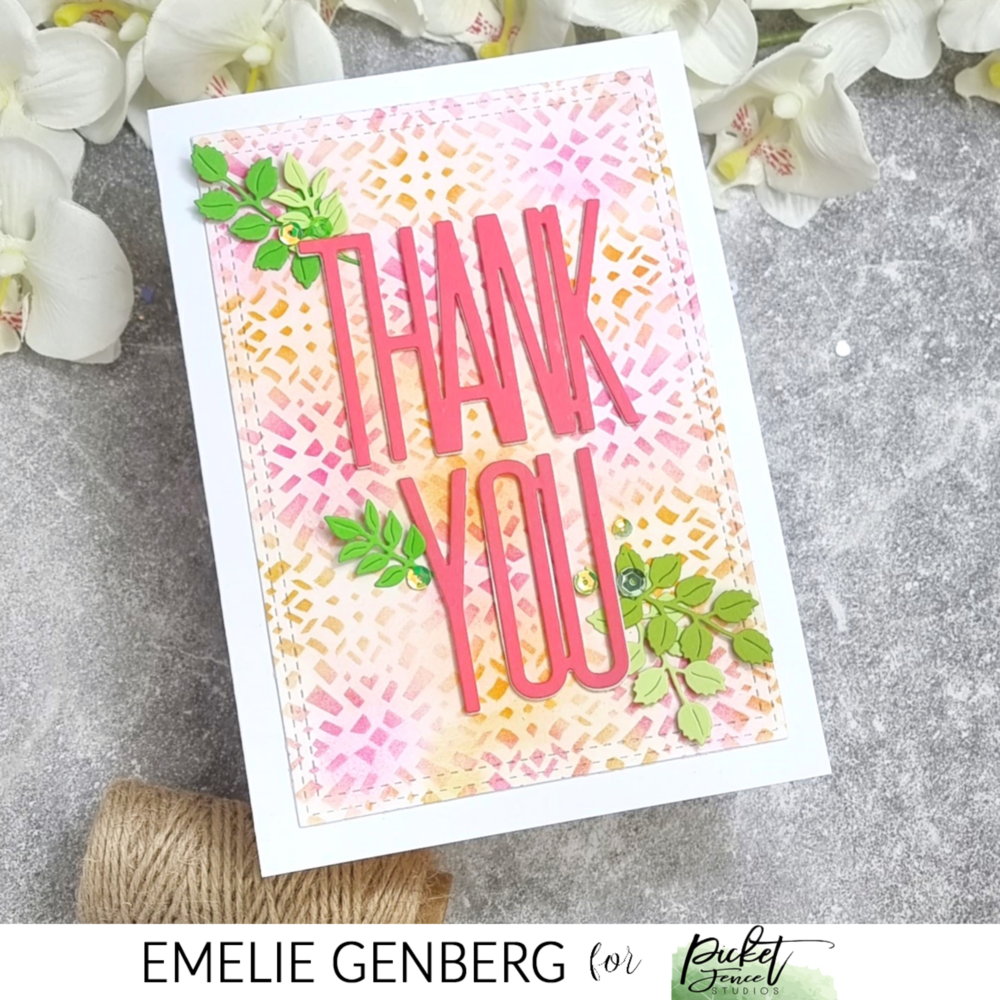 Picket Fence Studios Trapezoid Spiral 6x8 Inch Stencil (SC-359) (OUTLET)