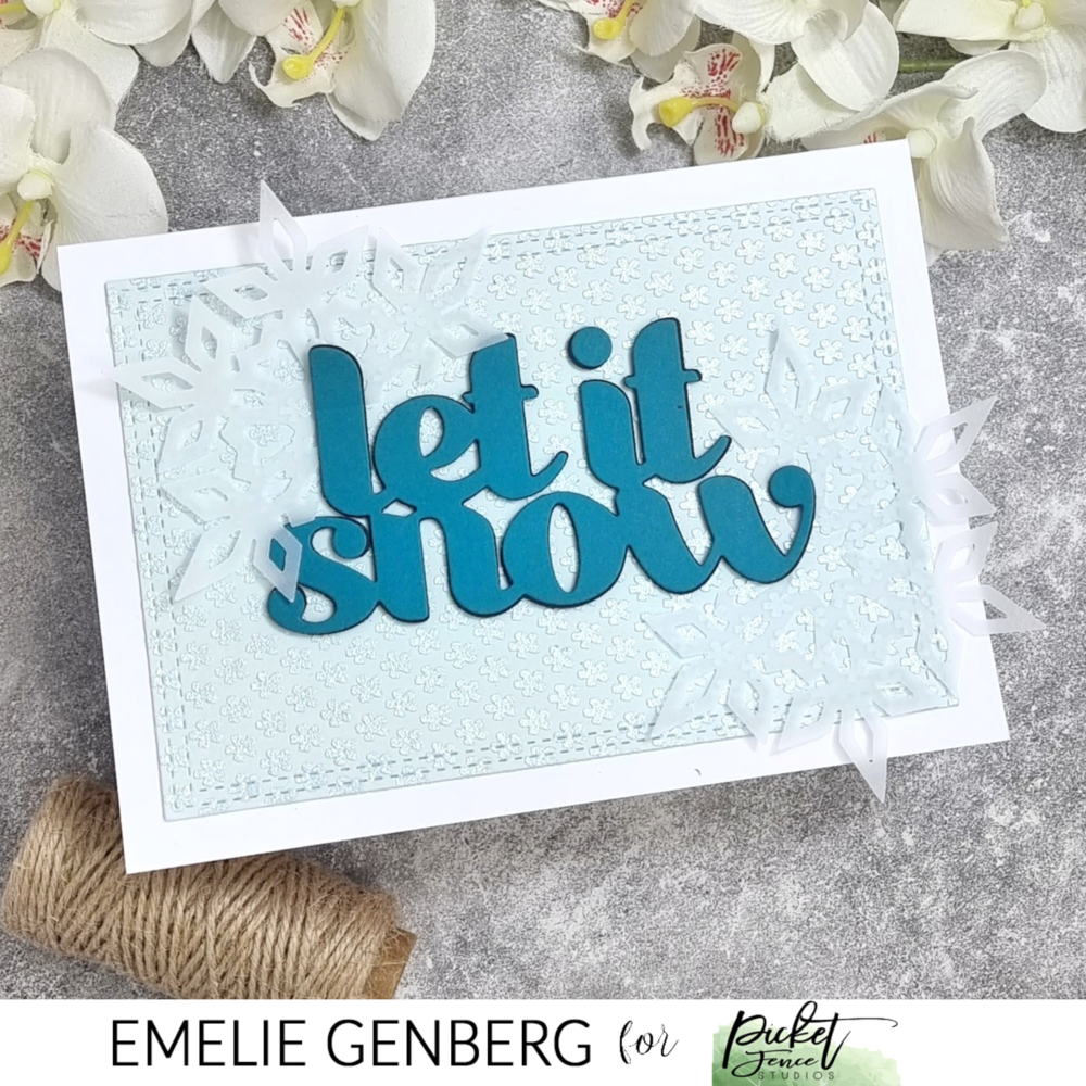 Picket Fence Studios Petals 6x8 Inch Stencil (SC-360) (OUTLET)