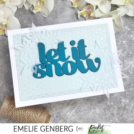 Picket Fence Studios Petals 6x8 Inch Stencil (SC-360) (OUTLET)