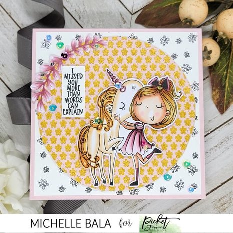 Picket Fence Studios Petals 6x6 Inch Stencil (SC-356) (OUTLET)