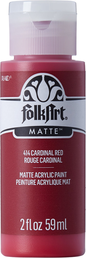 Folkart Acrylic Matte Cardinal Red 2 fl oz (414) (DISCONTINUED) Folkart Acrylic Matte Cardinal Red 2 fl oz (414) (DISCONTINUED)