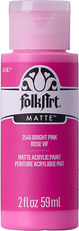 Folkart Acrylic Matte Bright Pink 2 fl oz (2546) Folkart Acrylic Matte Bright Pink 2 fl oz (2546)