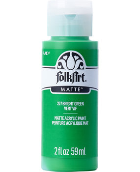 Folkart Acrylic Matte Bright Green 2 fl oz (227) (DISCONTINUED)