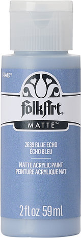 Folkart Acrylic Matte Blue Echo 2 fl oz (2639) (DISCONTINUED) Folkart Acrylic Matte Blue Echo 2 fl oz (2639) (DISCONTINUED)