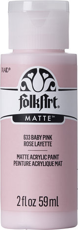 Folkart Acrylic Matte Baby Pink 2 fl oz (633) (DISCONTINUED) Folkart Acrylic Matte Baby Pink 2 fl oz (633) (DISCONTINUED)