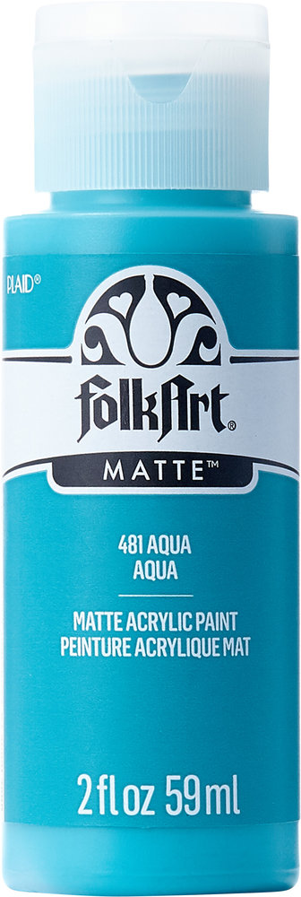 Folkart Acrylic Matte Aqua 2 fl oz (481) Folkart Acrylic Matte Aqua 2 fl oz (481)