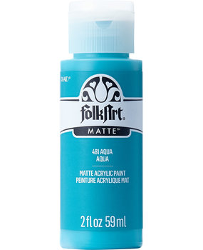 Folkart Acrylic Matte Aqua 2 fl oz (481) Folkart Acrylic Matte Aqua 2 fl oz (481)