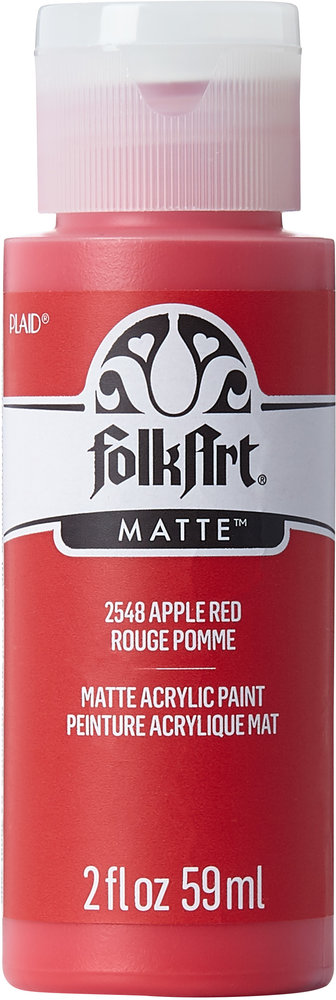 Folkart Acrylic Matte Apple Red 2 fl oz (2548) (DISCONTINUED) Folkart Acrylic Matte Apple Red 2 fl oz (2548) (DISCONTINUED)