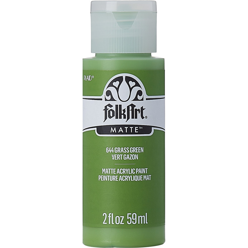 FolkArt Craft Acrylic Paint, Matte Finish, Lime Green, 2 fl oz 