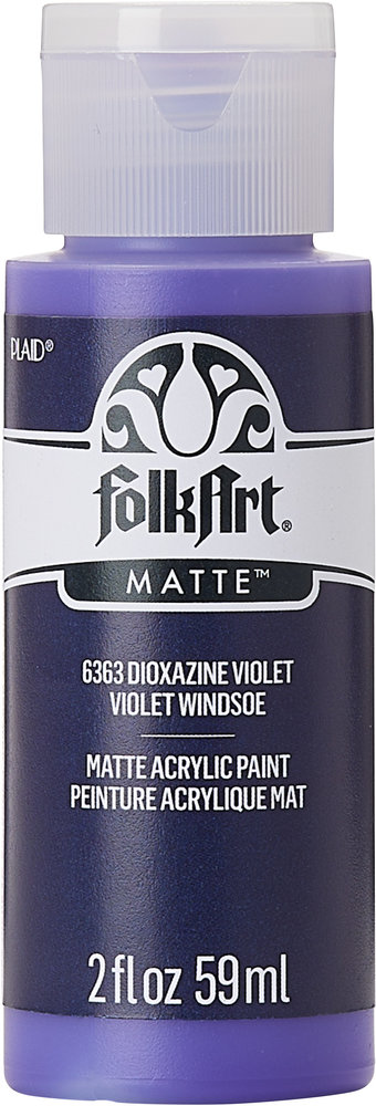 Folkart Acrylic Matte Dioxazine Violet 2 fl oz (6363) (DISCONTINUED) Folkart Acrylic Matte Dioxazine Violet 2 fl oz (6363) (DISCONTINUED)