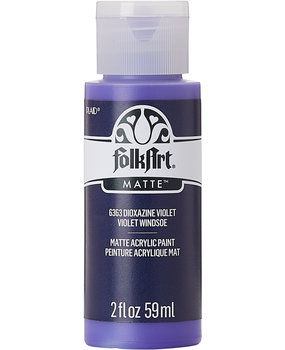 Folkart Acrylic Matte Dioxazine Violet 2 fl oz (6363) (DISCONTINUED) Folkart Acrylic Matte Dioxazine Violet 2 fl oz (6363) (DISCONTINUED)
