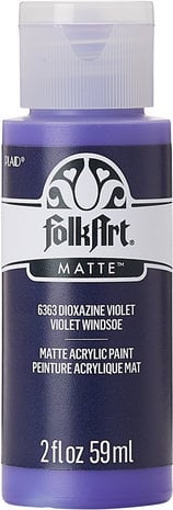 Folkart Acrylic Matte Dioxazine Violet 2 fl oz (6363) (DISCONTINUED) Folkart Acrylic Matte Dioxazine Violet 2 fl oz (6363) (DISCONTINUED)